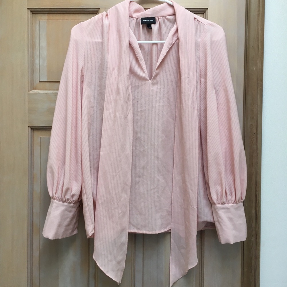 Blush pink blouse